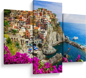 Obraz - Talianska dedinka Manarola (90x60 cm)