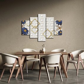Obraz - Diamantové kvety (150x105 cm)