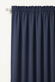 Záves na riasiacu pásku HOLD tmavomodrý 140x270 cm