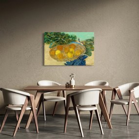 Obraz - Vincent van Gogh, Still Life of  Oranges and Lemons with  Blue Gloves, reprodukcia (90x60 cm)