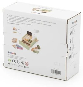 Drevená pokladňa Viga 44244 PolarB zelená