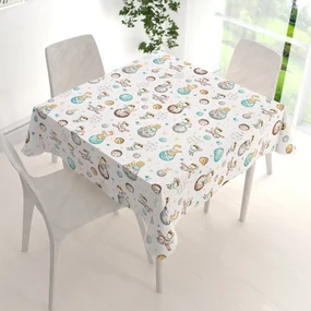 Biante Detský bavlnený štvorcový obrus Sandra SA-561 Malý princ na bielom 50x50 cm