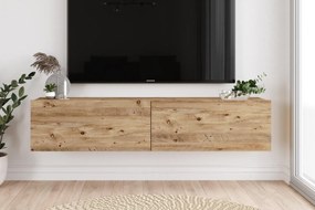 Elegantný TV stolík FRA 140 cm, MDF, prírodný