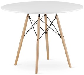 Jedálenský stôl 100 cm biely