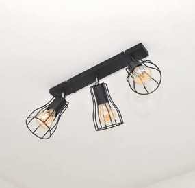 LED Bodové svietidlo TUBE II 3xE27/15W/230V čierna