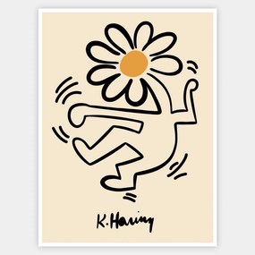 Plagát Flowerhead | Keith Haring