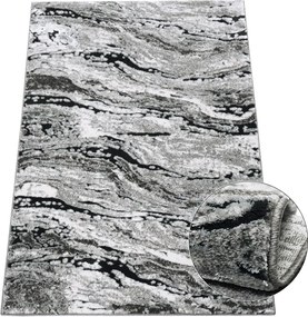 BE Koberec Miami Plus 0303 GREY – sivý obdĺžnikový Rozmer: 60x100 cm