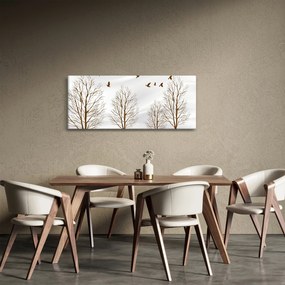 Obraz - Jelene pred riekou (120x50 cm)