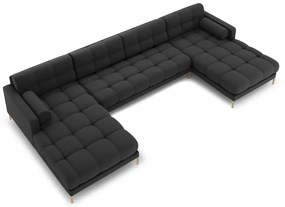 Tmavosivá rohová pohovka do "U" Bali – Cosmopolitan Design