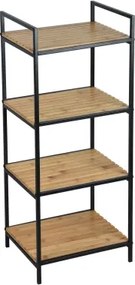 Regál so 4 policami Fargo, bambus%