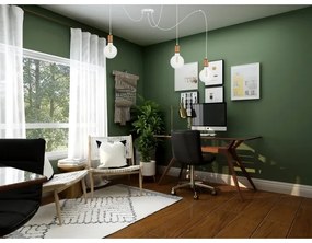 Luster na lanku MIROS 3xE27/60W/230V pavúk biela/medená