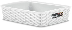 STEFANPLAST Úložný kôš Elegance M, biely