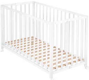 roba Detská skladacia postieľka, 60 x 120 cm (biela)  (100340863)