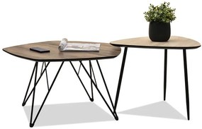 Konferenčný stolík Petal Zest Xl (orech + čierna). Vlastná spoľahlivá doprava až k Vám domov. 1111848