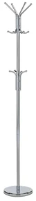 Autronic - Vešiak stojanový, výška 182 cm, kovová konštrukcia, lesklý chróm, nosnosť 10 kg - 80001-06B CR