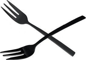 Čierne antikoro dezertné vidličky v súprave 2 ks Black – Orion