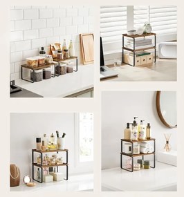 Sada kuchynských políc GINGER RUSTIC (2 ks)