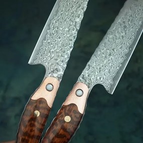 KnifeBoss damaškový nôž Chef 8" (205 mm) Snakewood VG-10