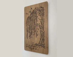 Led obraz stromu Vŕba na batériu