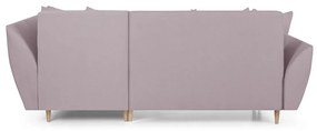 MEGA AKCE Rozkládací rohová sedací souprava ALEX Růžová