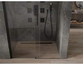 Mexen OMEGA posuvné sprchové dvere do otvoru 130 cm, cierna-transparentná, 825-130-000-70-00