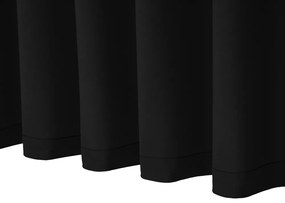Biante Dekoračný záves Rongo RG-014 Čierny 140x140 cm