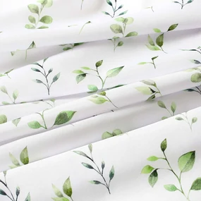 Goldea behúň na stôl teflónový - eukalyptové lístky 50x180 cm