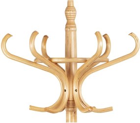 Drevený stojanový vešiak s držiakom dáždnikov, buk