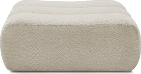 Béžová podnožka z textílie buklé Azra – Bobochic Paris