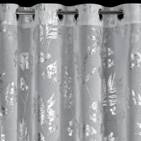 ZÁCLONA NA KRÚŽKOCH DELIA 140X250 CM LISTY