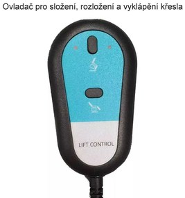 LuxuryForm DESIGN TV kreslo PEGAS s elektrickým polohovaním, masážou a výklopom - světle šedé