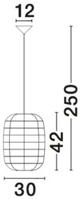 Rustikálny luster Melody 42 ratan