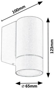 Rabalux 8118 - Vonkajšie nástenné svietidlo PHOENIX 1xGU10/10W/230V IP54 šedá