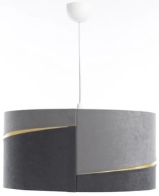 Luster na lanku SWING 1xE27/60W/230V šedá/zlatá