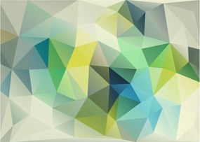 Sklenený obraz geometrické abstrakcie (70x50 cm)