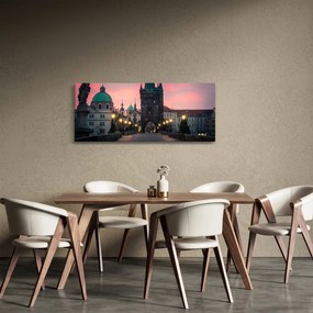 Obraz - Na Karlovom moste (120x50 cm)