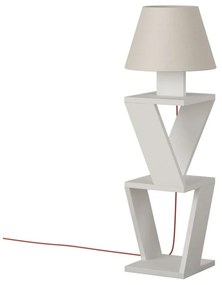 Biela voľne stojacia lampa Kozena White