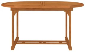 vidaXL Záhradný stôl 200x100x75 cm masívne eukalyptové drevo-