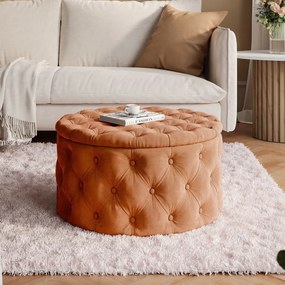 TABURET CHESTERFIELD CARLY 70 cm MAGIC VELVET 2213