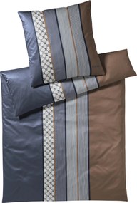 XXXLutz POSTEĽNÁ BIELIZEŇ, makosatén, modrá, hnedá, tmavomodrá, 155/220 cm Joop! - Online Only bytové doplnky - 004977057308