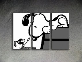 Ručne maľovaný POP Art obraz SNOOPY