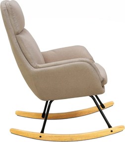 Hojdacie  kreslo Lindberg, béžová látka