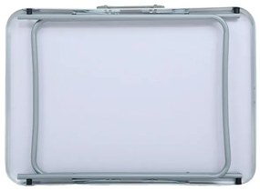 Turistický stolík ARES 70x50 cm sivý