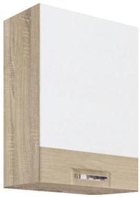 Kuchynská skrinka Premio 32G biely lesk/sonoma