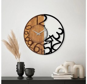 Nástenné hodiny pr. 56 cm 1xAA drevo/kov