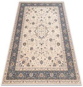 Koberec NAIN Ornament, rám 7179/51643 béžový / modrý