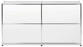 Komoda »CN3« so štyrmi zatváracími policami, biela