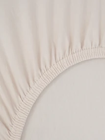 Jersey plachta do postieľky s elastanom Deluxe 70 x 140 cm – biela káva