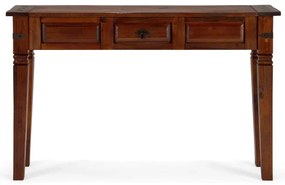 furniture-nabytek.cz - Masívny toaletný stolík Catana z borovicového dreva, hnedý, lakovaný – 120×35×76 cm