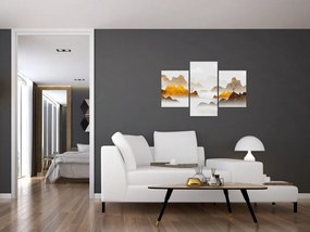 Obraz - Hory v hmle (90x60 cm)